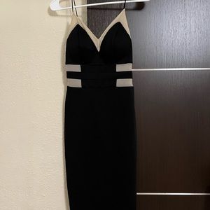 Black Bodycon Mesh Dress